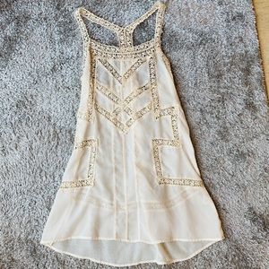 Cream Lace Bathing Suit Cover